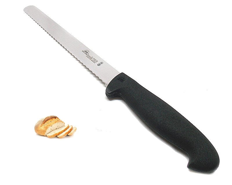 Coltello Due Cigni per pane con manico in nylon