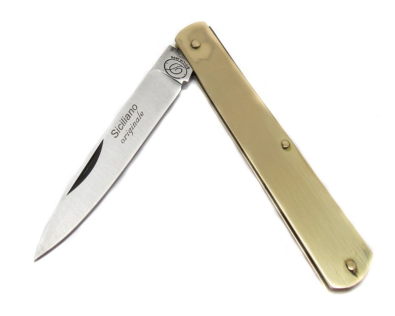 Coltello siciliano ottone 19 cm