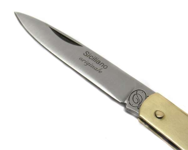 Coltello siciliano ottone 23 cm - immagine 2