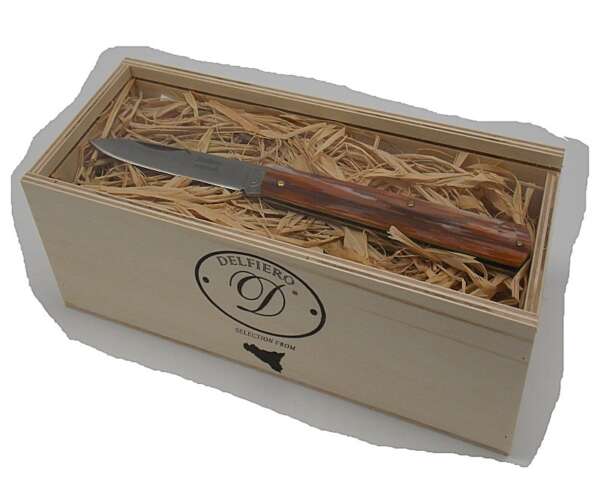 Coltello bistecca siciliano 23 cm manico perlato con scatola Delfiero Selection From - immagine 3