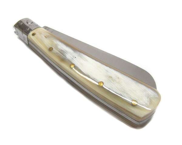 Coltello lametta in corno 11 cm nuragus - immagine 3