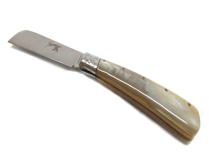 Coltello lametta in corno 14 cm nuragus