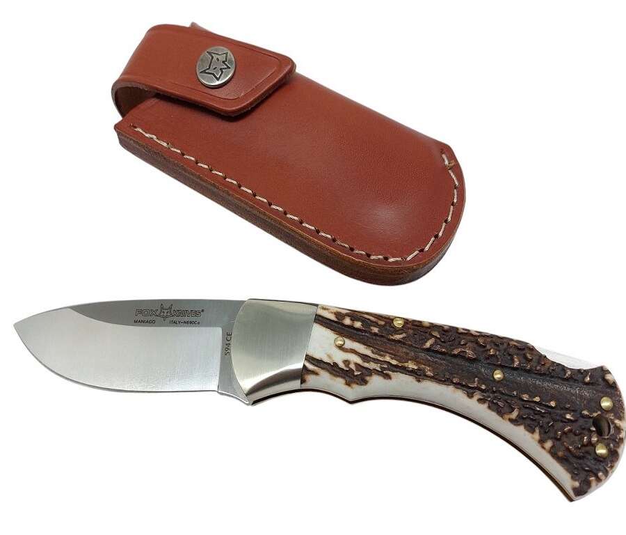 Coltello Fox 594ce manico cervo LAMA CM 7