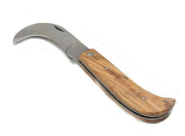 Coltello roncola manico legno lama 8,5 cm R60510