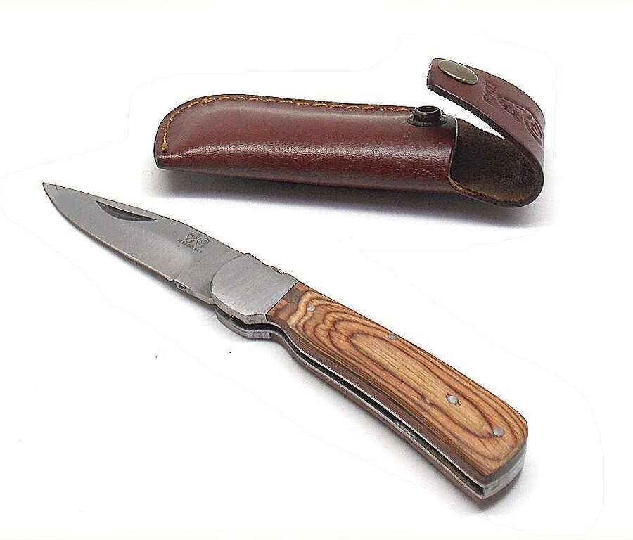 Coltello Mascu manico Caccia ulivo lama 9 cm