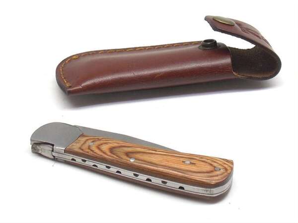 Coltello Mascu manico Caccia ulivo lama 9 cm - immagine 2