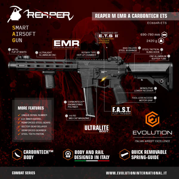 EVOLUTION REAPER M EMR A CARBONTECH ETS - immagine 7