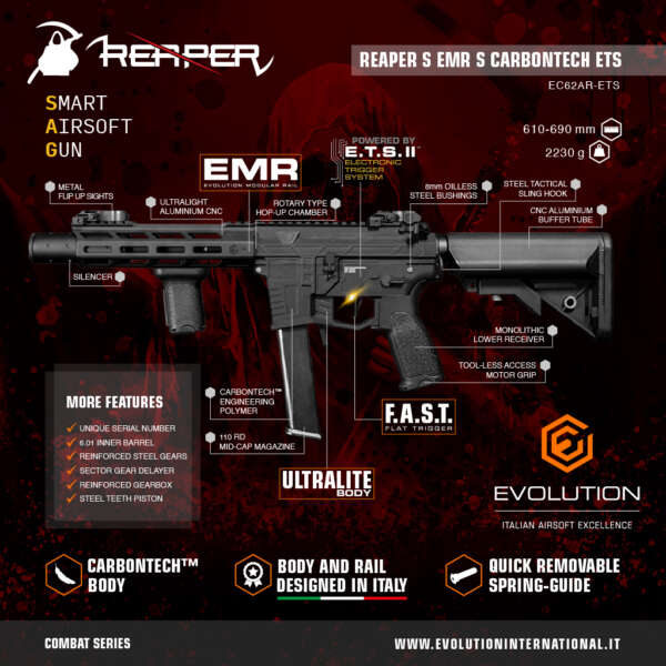 EVOLUTION REAPER S EMR S CARBONTECH ETS - immagine 2