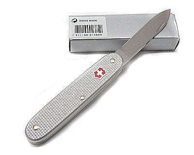 Coltello Victorinox con guancette in Alox argento 0800026