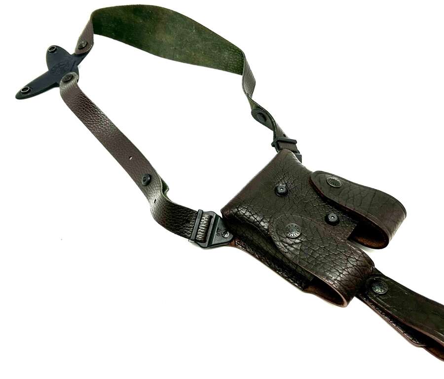 Porta caricatore doppio ascellare in pelle rugata Vega 9K03