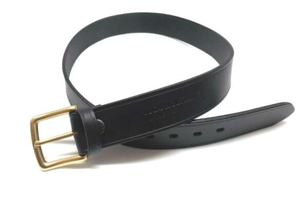 Cintura Vega in cuoio liscio cm 4 altezza 1C00 - NERO-XXL - immagine 2