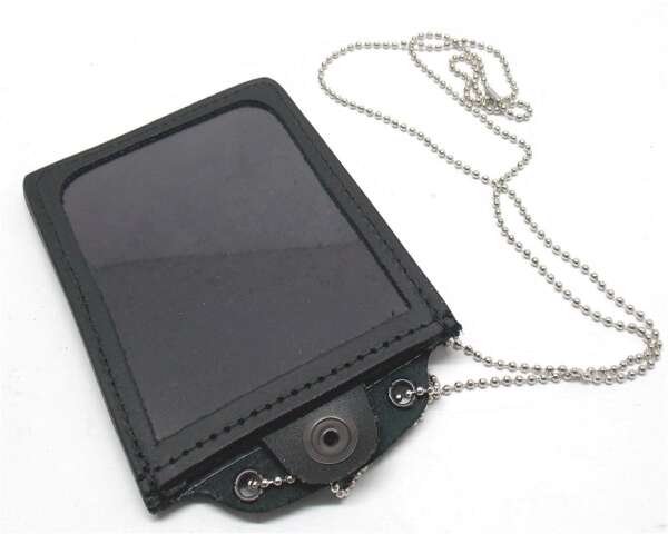 Porta placca Vega in pelle con catenella 1WF00 - immagine 2
