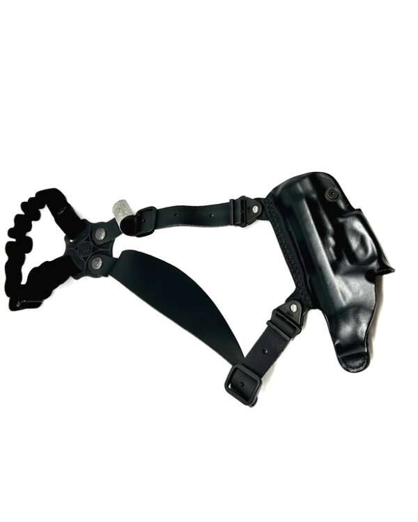 Fondina Vega cuoio ascellare O101 per Beretta 82 84 f Walter pp - NERO-DX