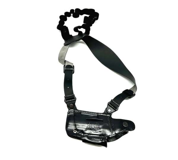 Fondina Vega cuoio ascellare O101 per Beretta 82 84 f Walter pp - MARRONE-DX - immagine 3
