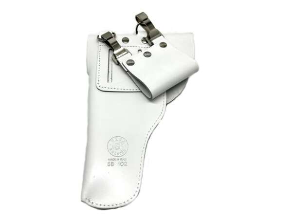 Fondina Vega cuoio chiusa SB102 per Beretta 92 98 SERIE SB1 - BIANCO-SX - immagine 7