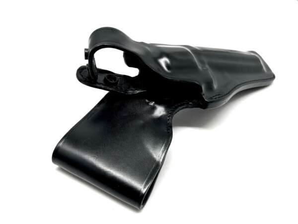 Fondina Vega cuoio da fianco P103 per revolver 6 pollici - NERO-SX - immagine 4
