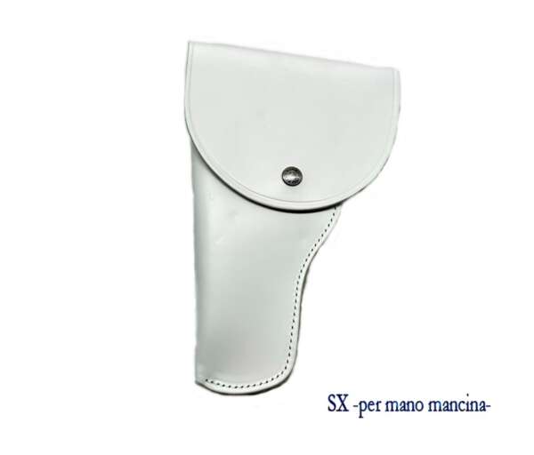 Fondina Vega chiusa cuoio bianco SD101 per Beretta 92 98 - SX - immagine 2