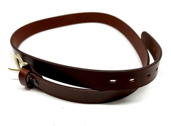 Cintura Vega in cuoio 1C 01 cm 3 altezza - MARRONE-M - immagine 3