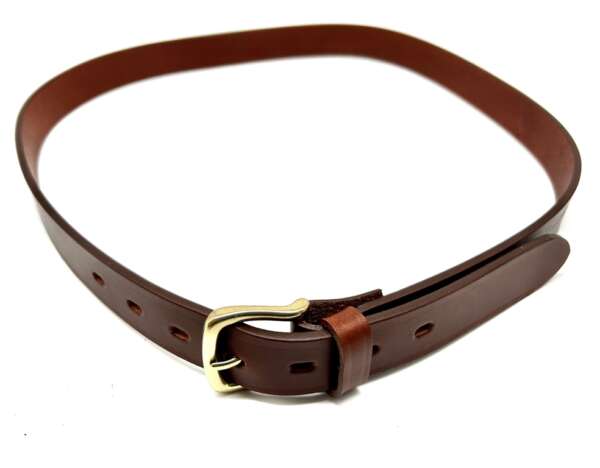 Cintura Vega in cuoio 1C 01 cm 3 altezza - MARRONE-M - immagine 4