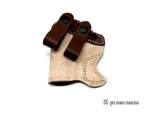 Fondina Vega cuoio fianco IC101 per beretta 81 82 84 85 serie IC1 - DX - immagine 2