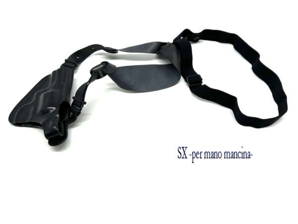 Fondina Vega cuoio ascellare O103 revolver 2,5 - MARRONE-DX - immagine 2
