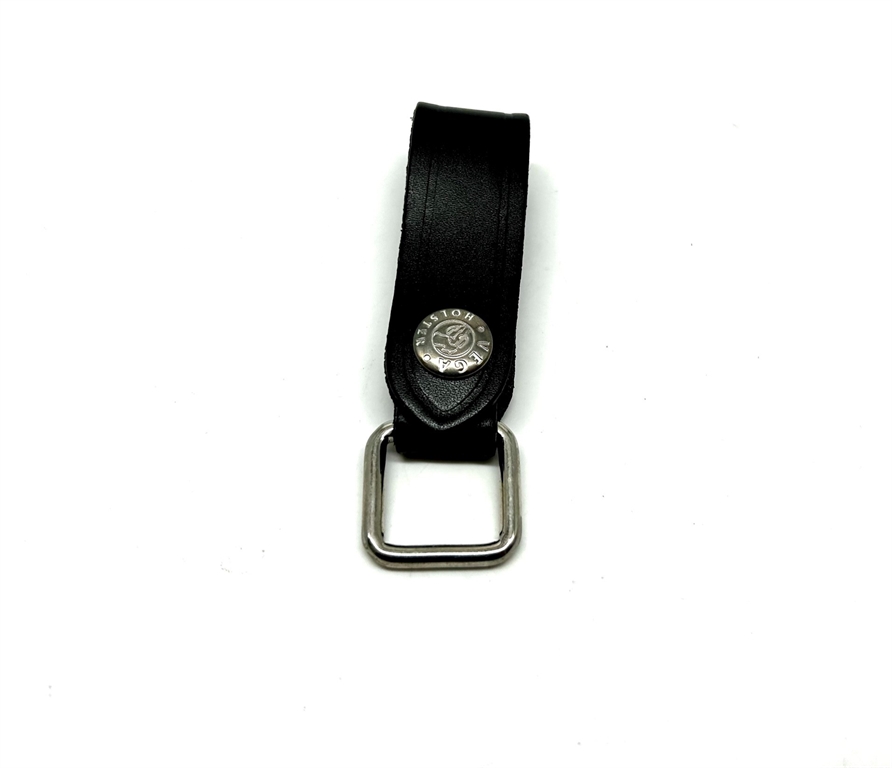 Porta chiavi Vega cuoio con anello 1V03 - BIANCO-U