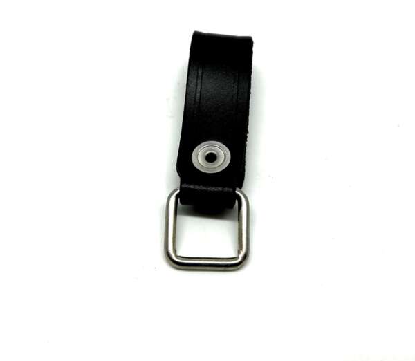 Porta chiavi Vega cuoio con anello 1V03 - NERO-U - immagine 2