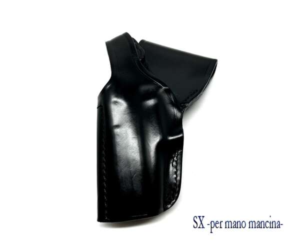 Fondina Vega cuoio da fianco P104 per Beretta 8000 serie P1 - NERO-SX - immagine 2