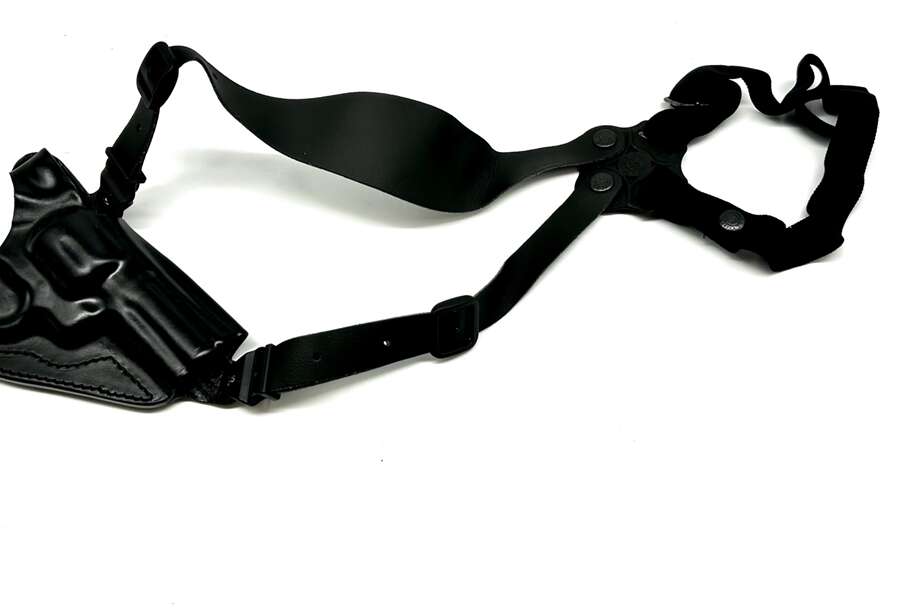 Fondina Vega cuoio ascellare O104 per revolver 4 pollici serie O1 - MARRONE-SX