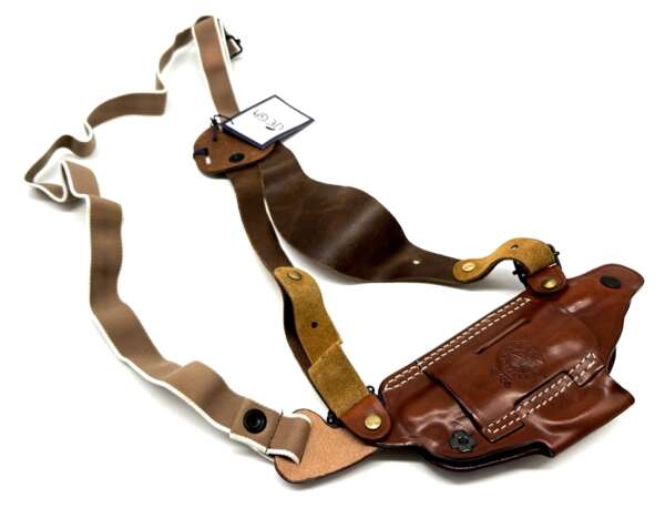 Fondina Vega cuoio ascellare O105 per sw 4906 5906 6906 - MARRONE-DX - immagine 3