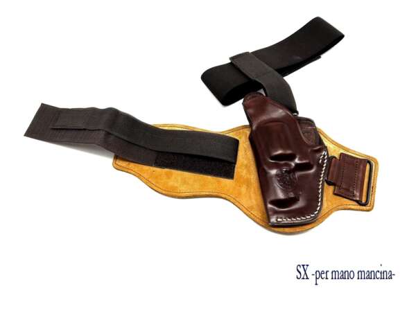 Fondina Vega cuoio caviglia C111 per revolver 2 pollici serie C1 - SX - immagine 2