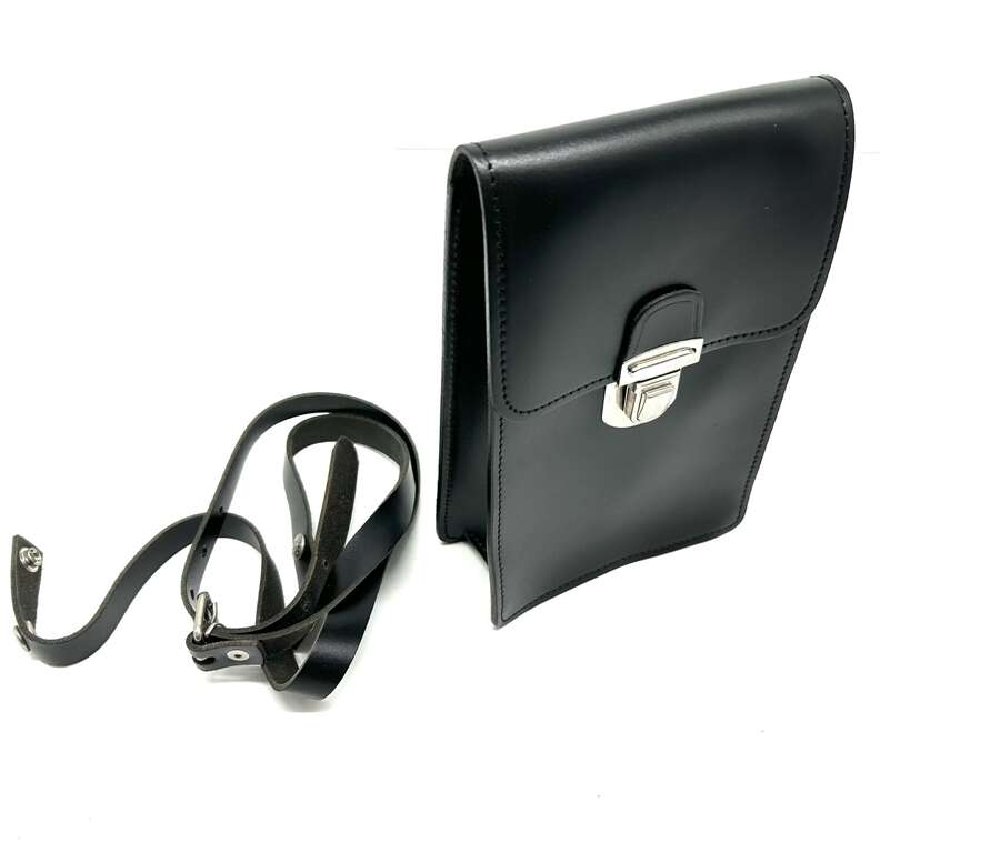 Borsello Vega cuoio un soffietto 16X23 1V81 - NERO-U