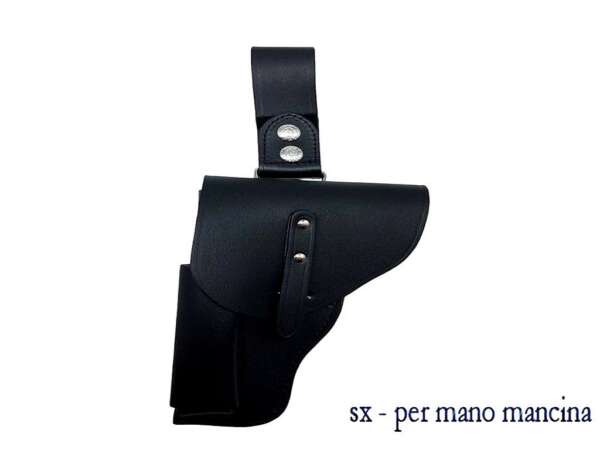 Fondina Vega cuoio chiusa SC112 per Beretta 84 serie SC1 - BIANCO-DX - immagine 2