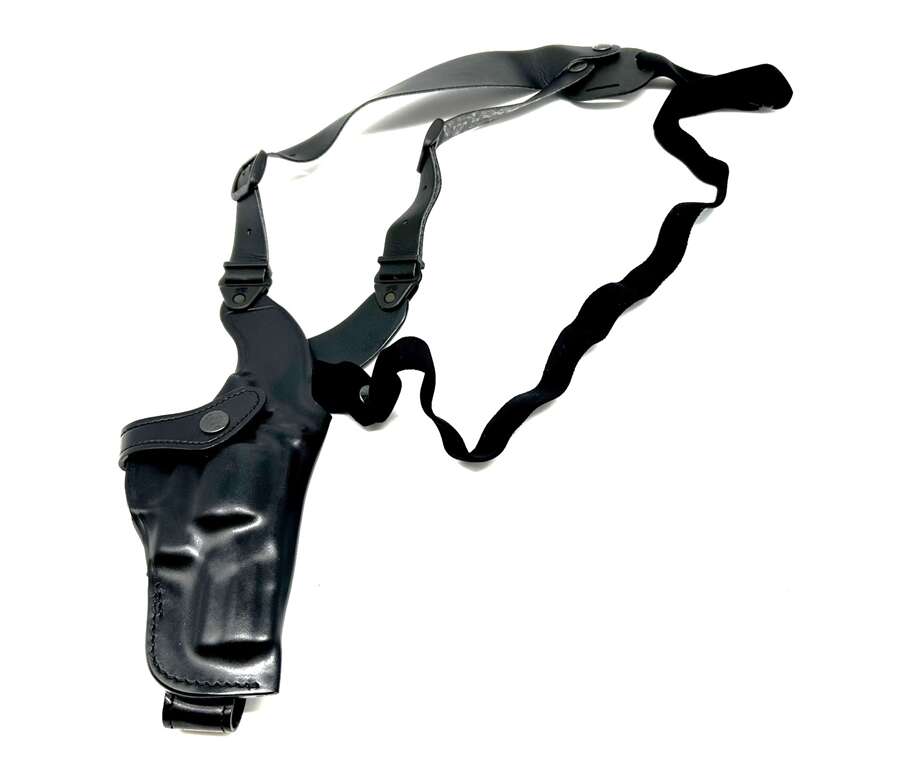 Fondina Vega cuoio ascellare AA112 per revolver 2,5 pollici - MARRONE-SX