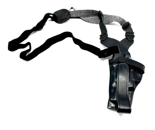 Fondina Vega cuoio ascellare AA112 per revolver 2,5 pollici - MARRONE-SX - immagine 3