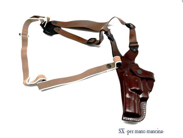 Fondina Vega cuoio ascellare AA112 per revolver 2,5 pollici - immagine 5