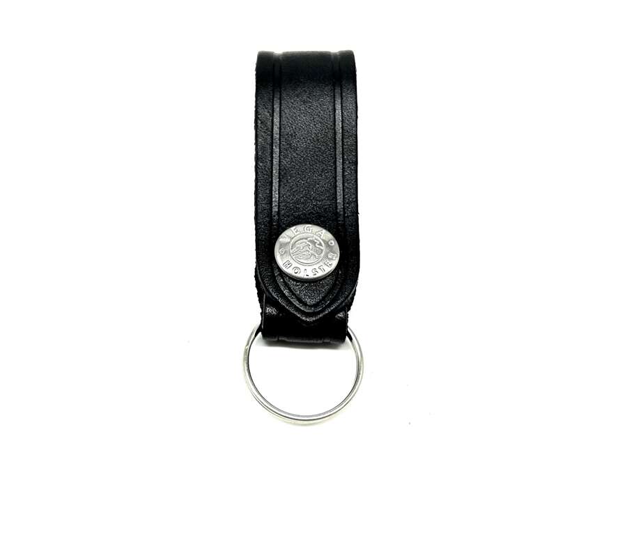 Porta chiavi Vega cuoio con anello 1V16 - BIANCO-U