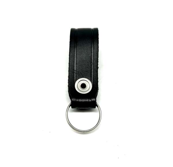 Porta chiavi Vega cuoio con anello 1V16 - NERO-U - immagine 2