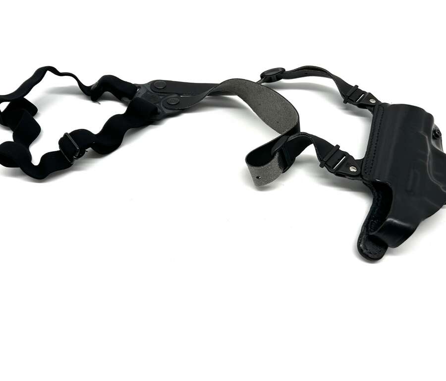 Fondina Vega cuoio ascellare O118 per walther p99 serie O1 - MARRONE-DX