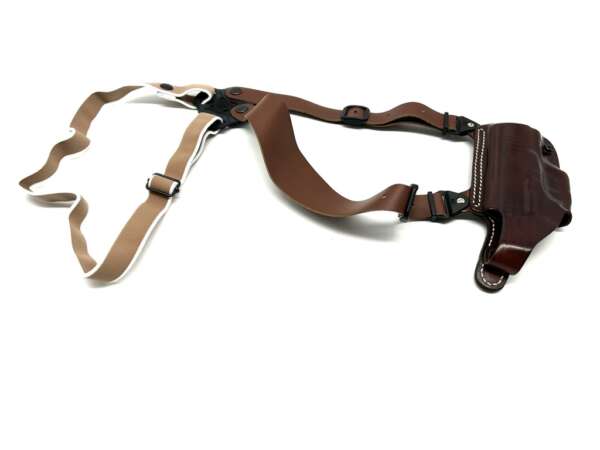 Fondina Vega cuoio ascellare O118 per walther p99 serie O1 - MARRONE-DX - immagine 3