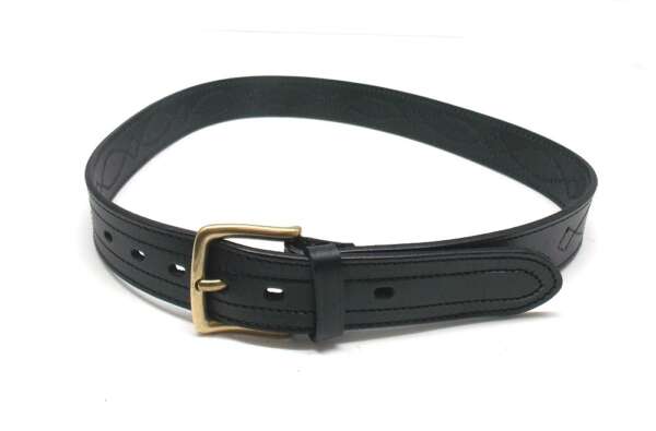 Cintura Vega cuoio 1C20 4 cm altezza - MARRONE-S - immagine 4