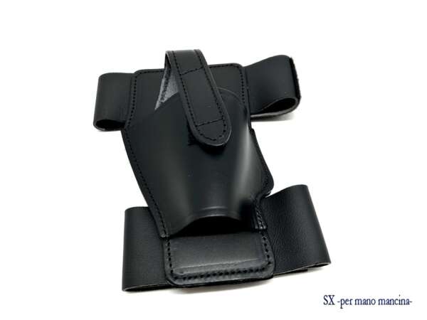 Fondina Vega cuoio caviglia CB123 glock 26 27 walther pps - immagine 2