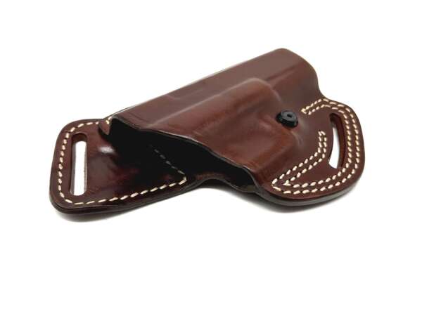 Fondina Vega cuoio per Glock 17 22 NB125 serie NB1 - MARRONE-DX - immagine 3