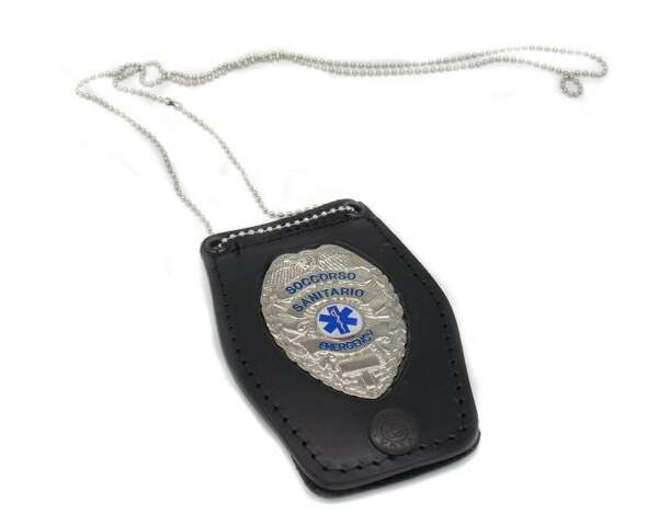 Porta placca Vega a collana 1WB38 con placca Soccorso Sanitario