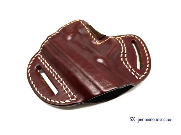 Fondina Vega cuoio e elastico FD140 serie FD1 - MARRONE-DX - immagine 5