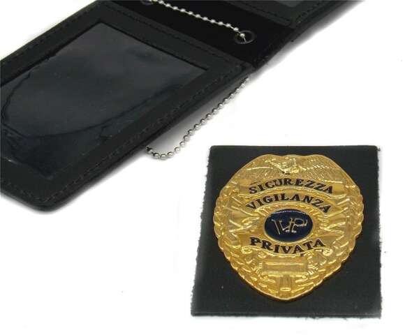 Porta placca Vega a taschino 1WL48 con placca Vigilanza Privata - immagine 3