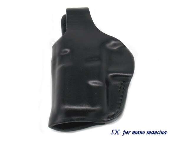 Fondina Vega cuoio da fianco T146 per Glock 30 - MARRONE-SX - immagine 5
