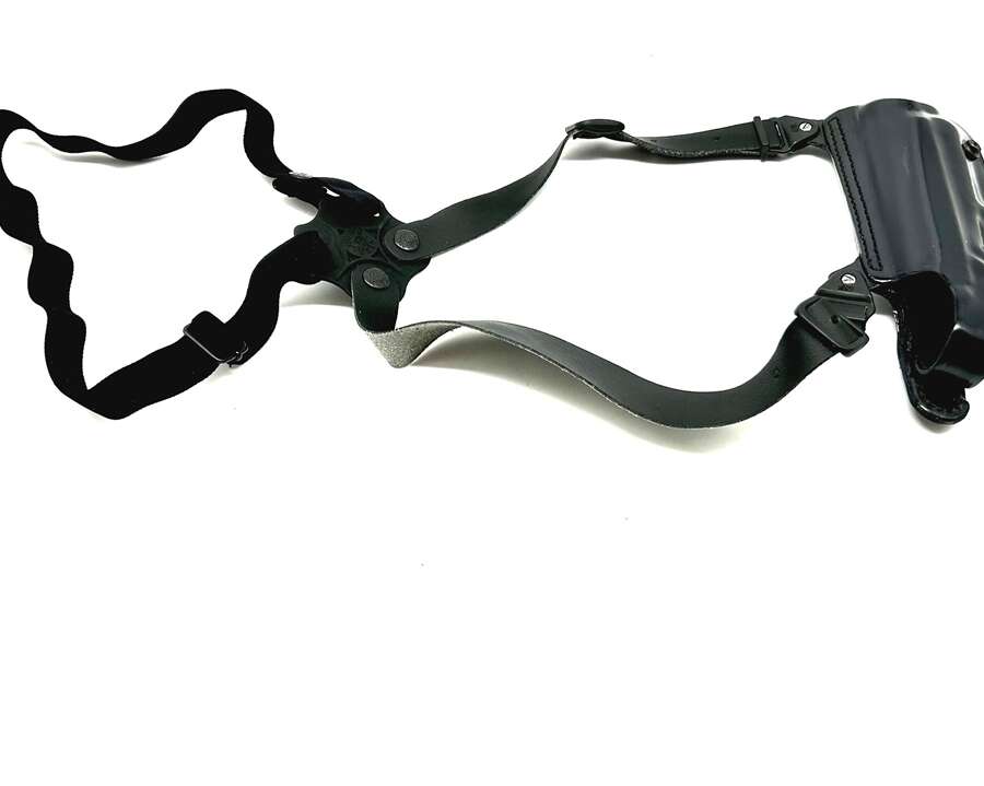Fondina Vega cuoio ascellare O157 per beretta 90 two 98A1 - MARRONE-SX