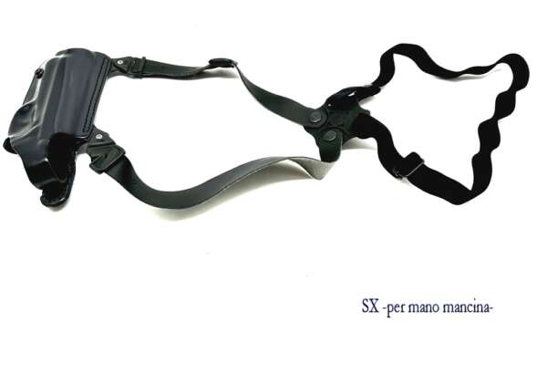 Fondina Vega cuoio ascellare O157 per beretta 90 two 98A1 - MARRONE-SX - immagine 2