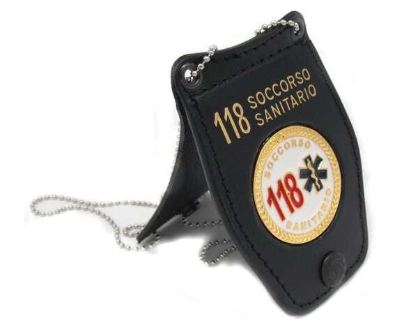 Porta placca Vega a collana 1WB55 con placca 118 Soccorso Sanitario - immagine 2